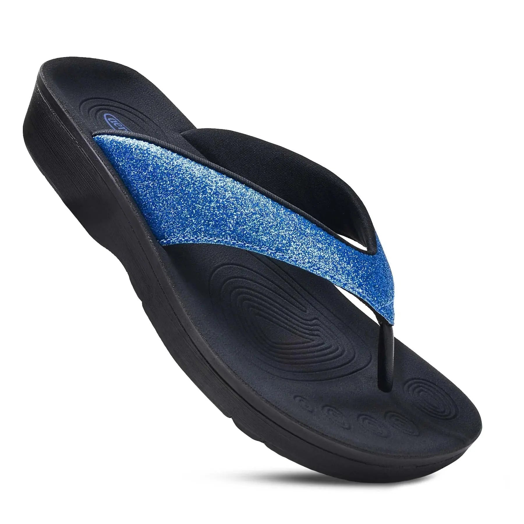 Minimalist Fashion Sale Crystal Mist Women's Orthotic Flip Flop - Blue