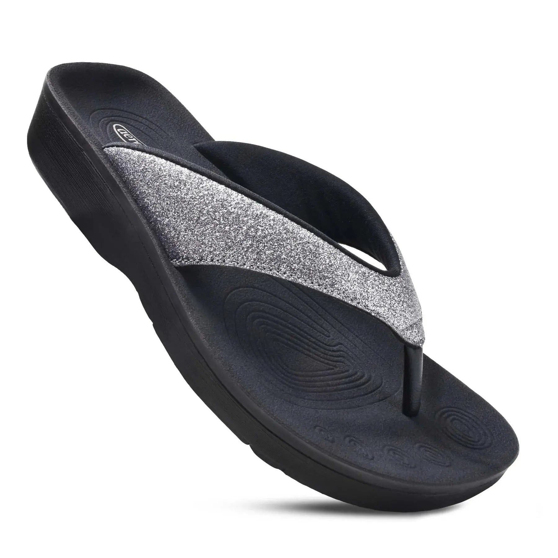 Bold Style Discounts Crystal Mist Women's Orthotic Flip Flops - Grey