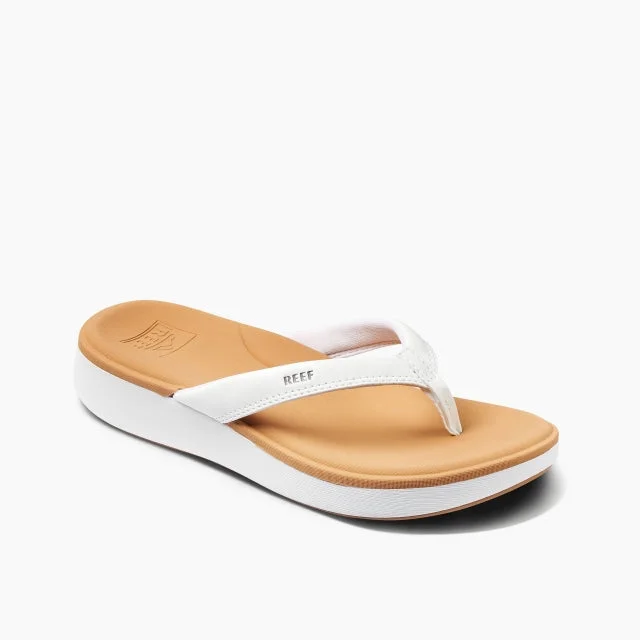 Stylish Basics Reef Cushion Cloud White Tan Women's Sandal
