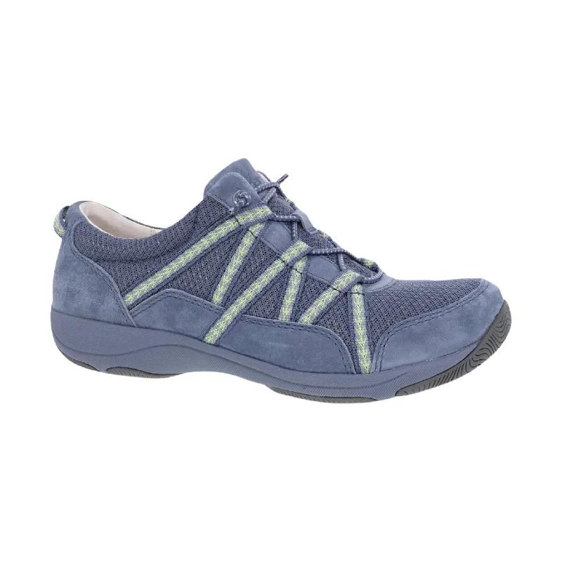 Women's Fluffy Indoor Shoes Dansko Women's Harlyn Sneaker - Blue Suede