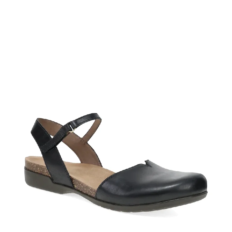 Hurry Before It's Gone Dansko Women's Rowan Closed Toe Sandal in Black Waxy Leather Hurry Before It's Gone Dansko Women's Rowan Closed Toe Sandal in Black Waxy Leather