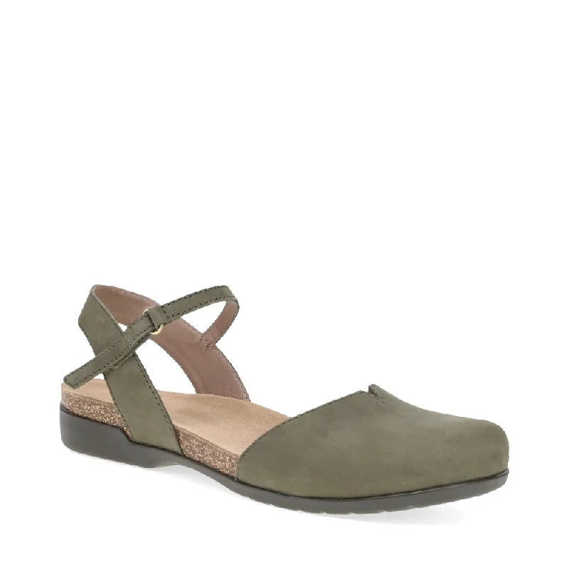 Limited Time Offers Dansko Women's Rowan Closed Toe Sandal in Ivy Green Nubuck