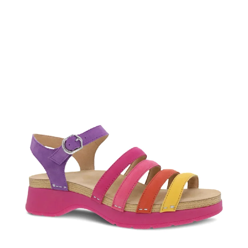 New Season Fashion Preview Dansko Women's Roxie Strap Sandal in Multi Nubuck