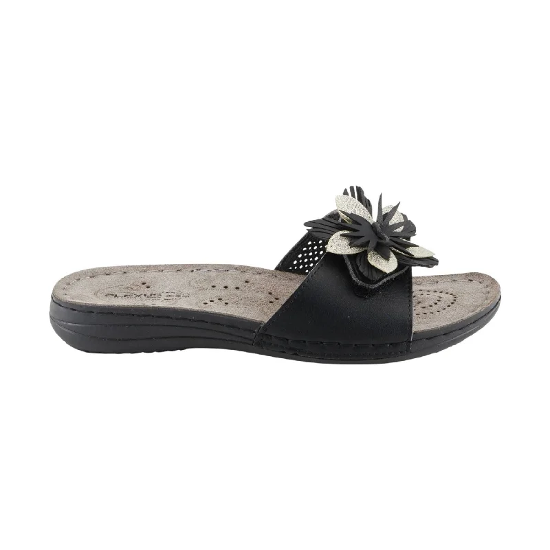 Season Offer Flexus Women's Flowerstars Sandals - Black