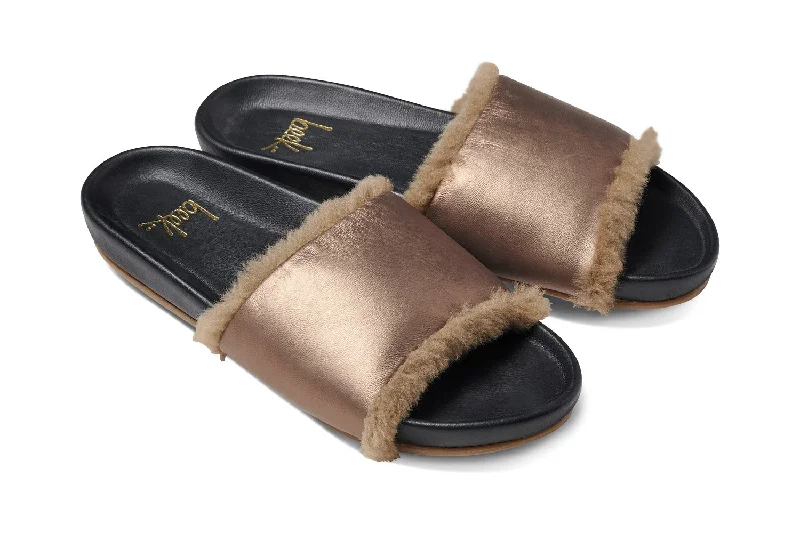 Bid Farewell To The Old Season GALLITO SHEARLING - Mocha/Black
