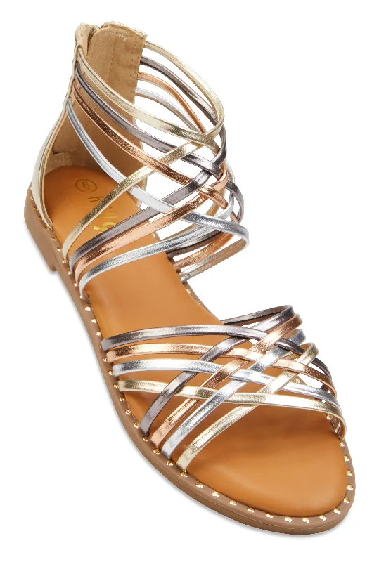 Luxe Style Discounts Strappy Gladiator Sandals