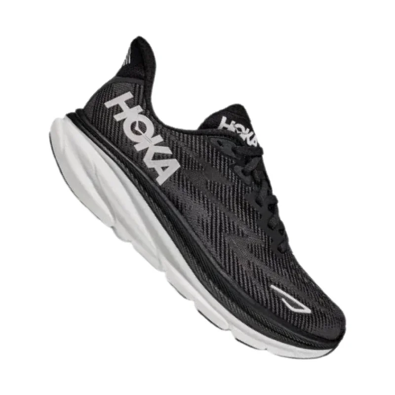 Women's Flexible Sole Shoes HOKA Women's Clifton 9 - Black/White