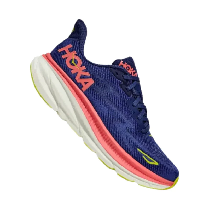 Women's Walking Shoes HOKA Women's Clifton 9 - Evening Sky/Coral