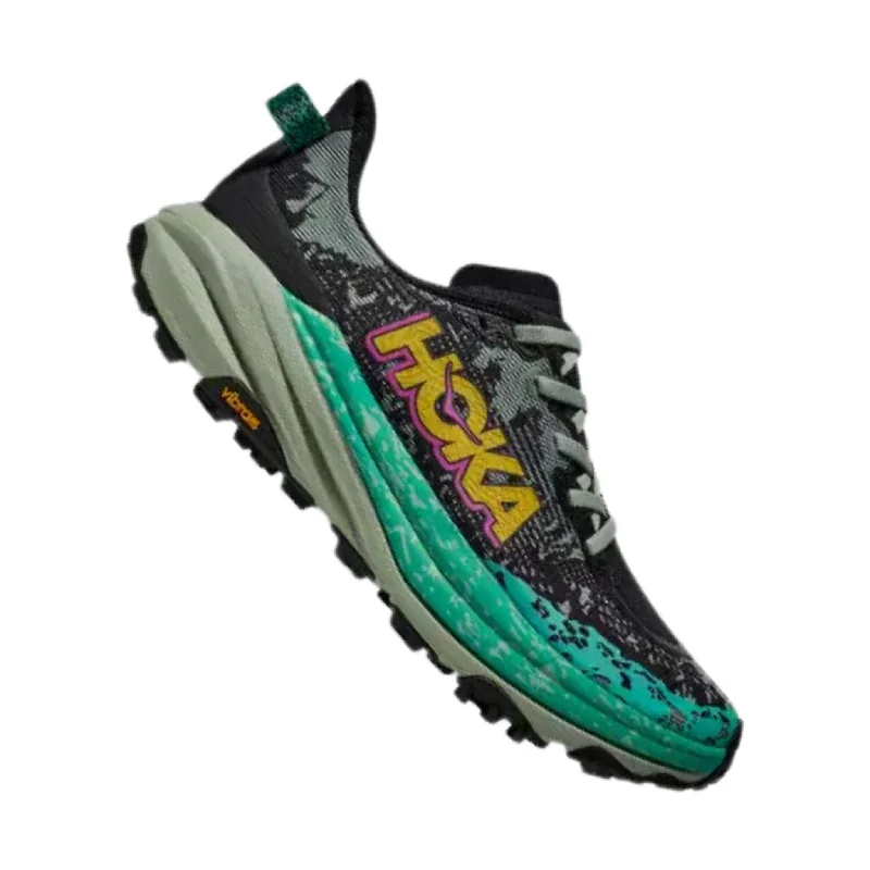 Must-Have Shoe Styles HOKA Women's Speedgoat 6 Trail Running Shoes - Black/ Aloe Vera Must-Have Shoe Styles HOKA Women's Speedgoat 6 Trail Running Shoes - Black/ Aloe Vera