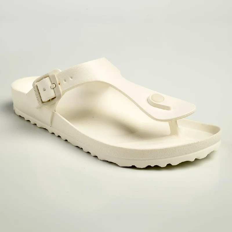 Holster Coastal Thong With Buckle Sandals - White