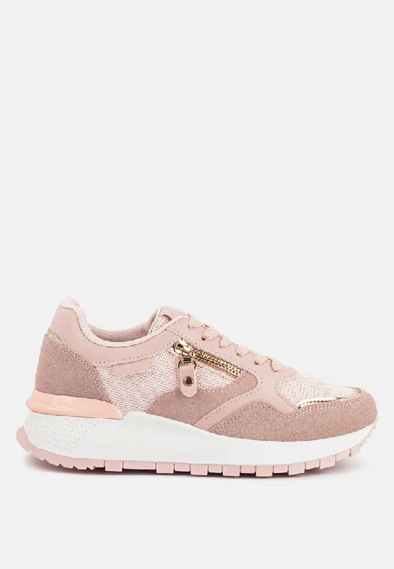 Luxury Shoes Clearance Juliette Chain Detailing Lace Up Sneakers