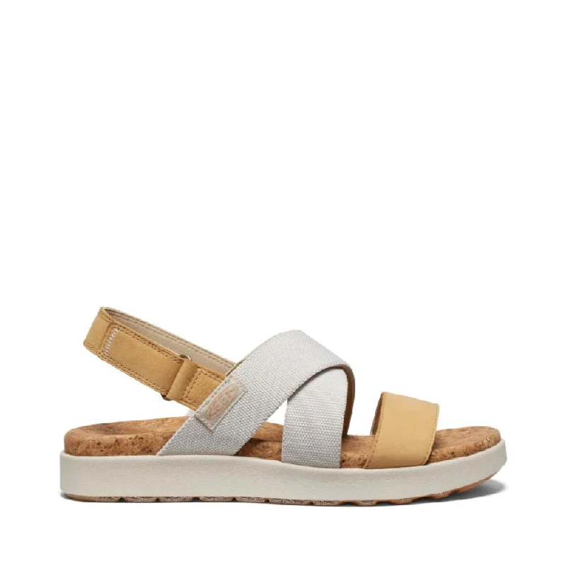 Winter Warehouse Sale KEEN Women's Elle Criss Cross Sandal in Birch/Curry