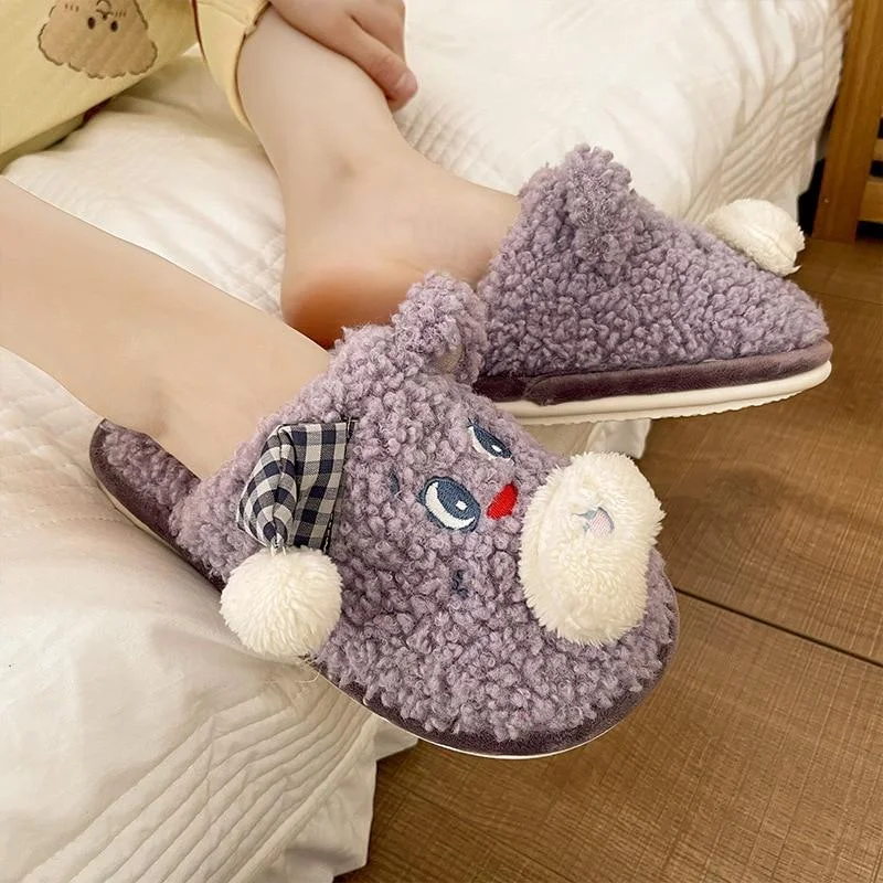 Women's Sleek Dress Shoes Keep Warm in Winter Women's Cute Cartoon Bear Cotton Plush House Slippers Women's Sleek Dress Shoes Keep Warm in Winter Women's Cute Cartoon Bear Cotton Plush House Slippers