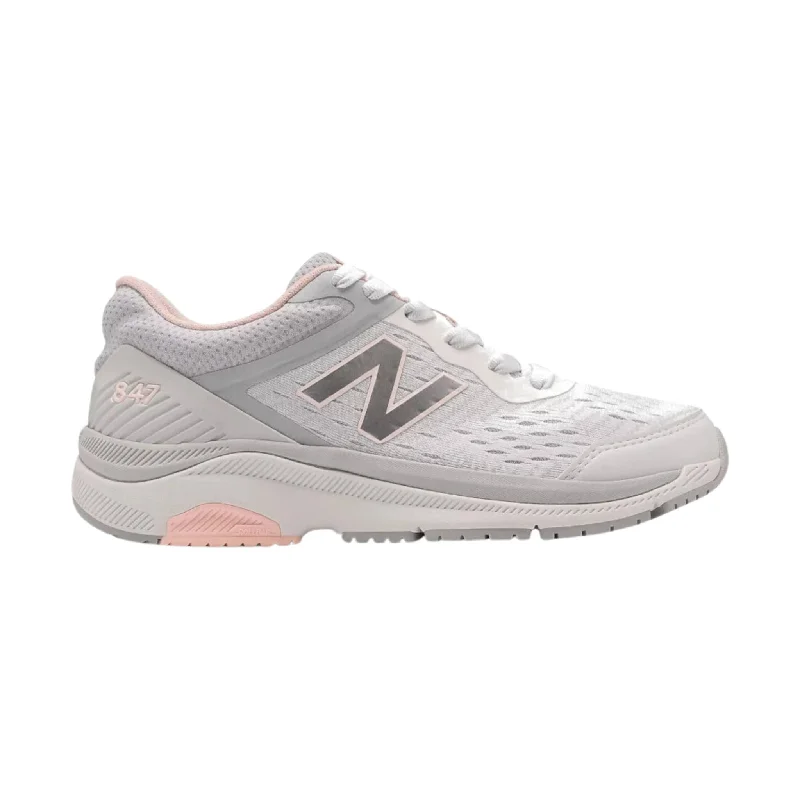Ultra-Soft Flats Deal New Balance Women's 847v4 Walking Shoes - Grey/Pink
