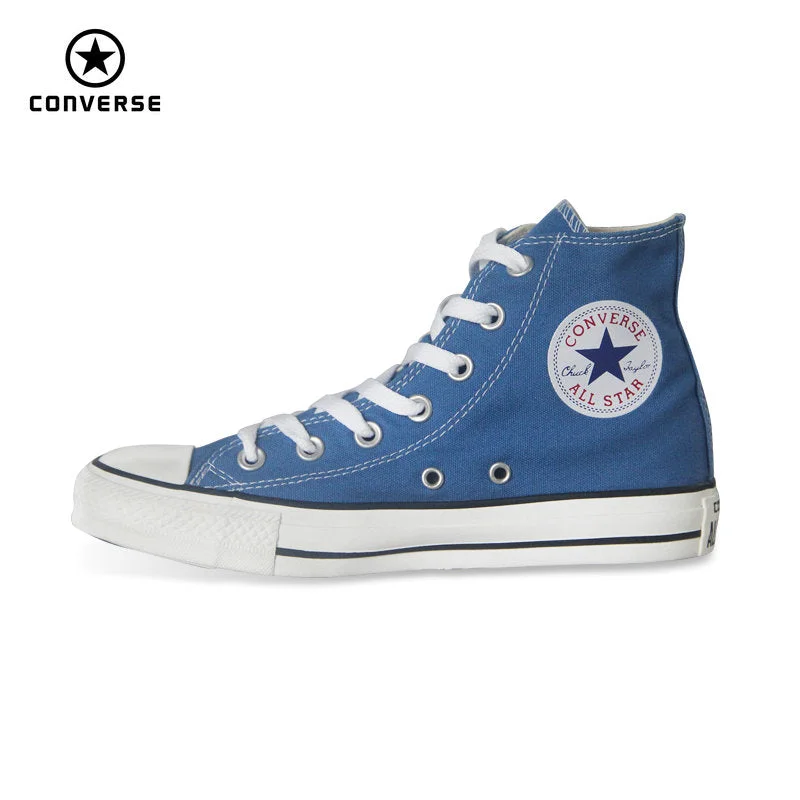 New Season Fashion Preview Sale Original Converse all star shoes Sky blue high unisex sneakers canvas shoes for unisex High Skateboarding Shoes
