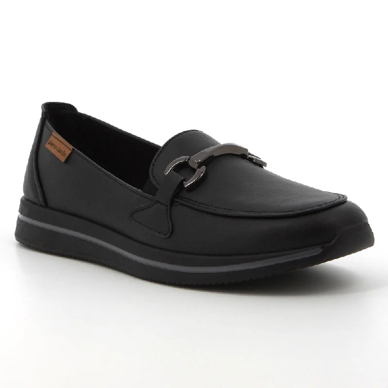 Pierre Cardin Ladies Moc With Trim - Black