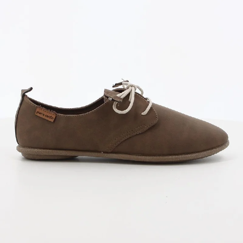 Pierre Cardin Ladies Riviera Lace Up - Brown Mono