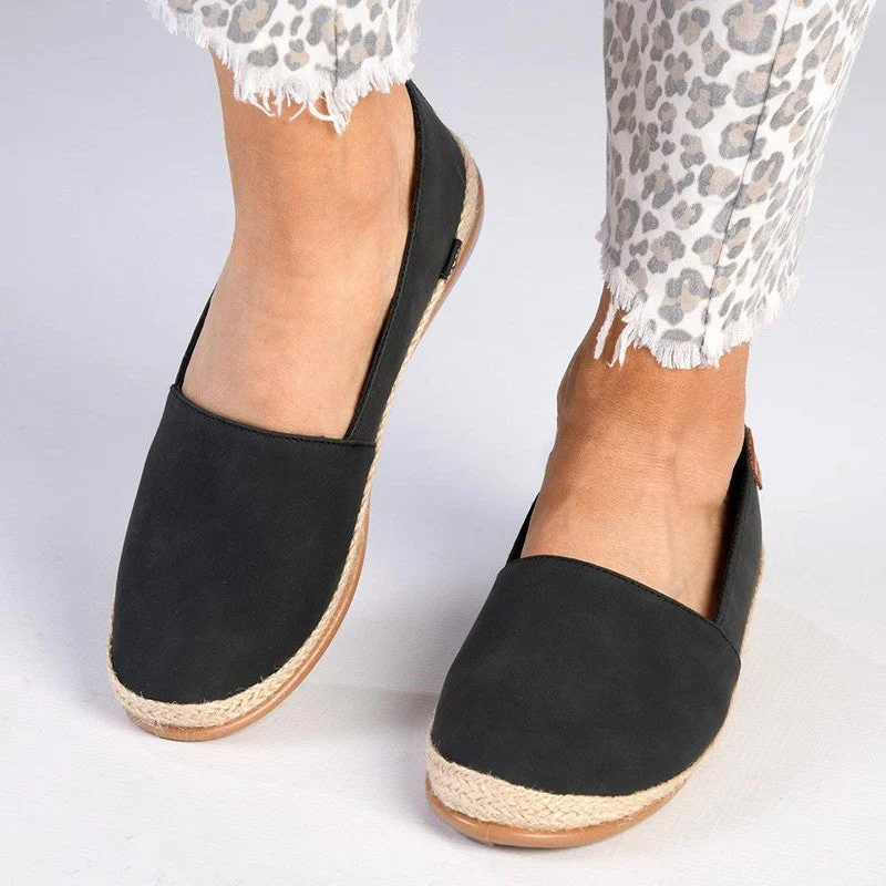 Pierre Cardin St Tropez Espadrille Slip On - Black