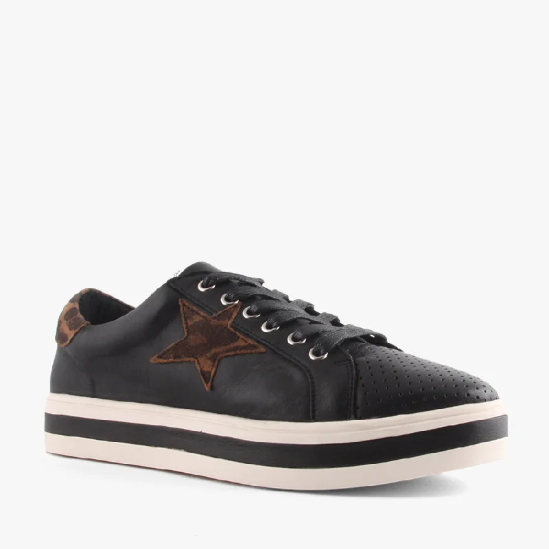 Ends Soon PIXIE BLACK/BRANDY LEOPARD
