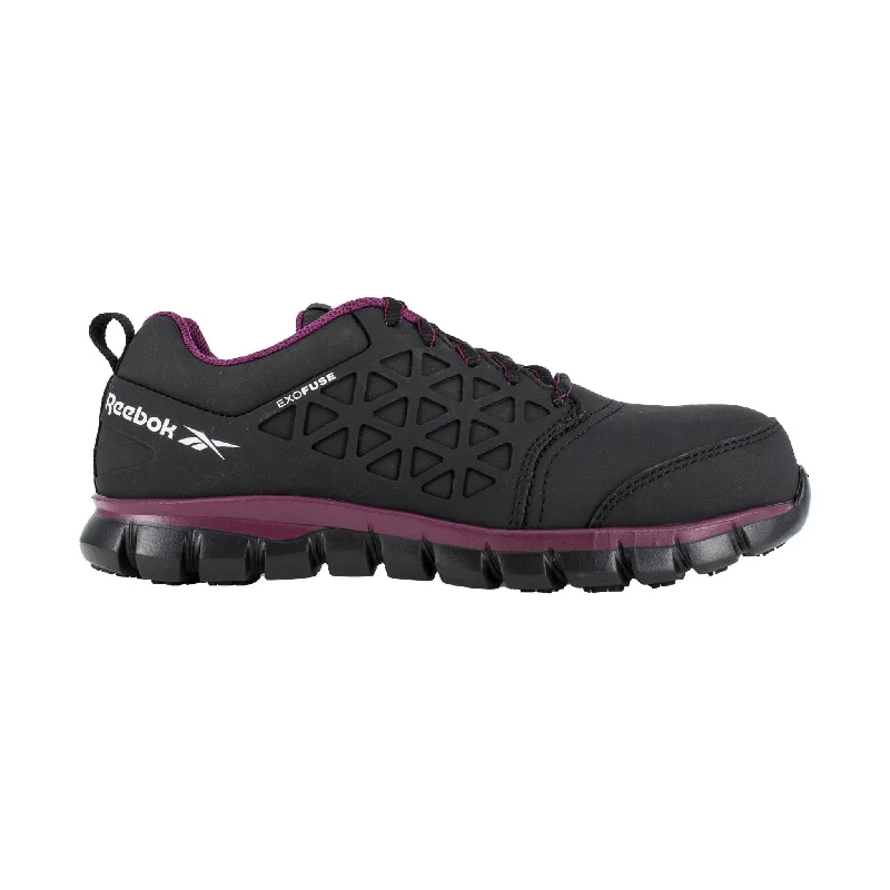 High-Fashion Casual Shoes Reebok Work Women's Sublite Cushion Athletic Composite Toe Work Shoes - Black/Plum High-Fashion Casual Shoes Reebok Work Women's Sublite Cushion Athletic Composite Toe Work Shoes - Black/Plum