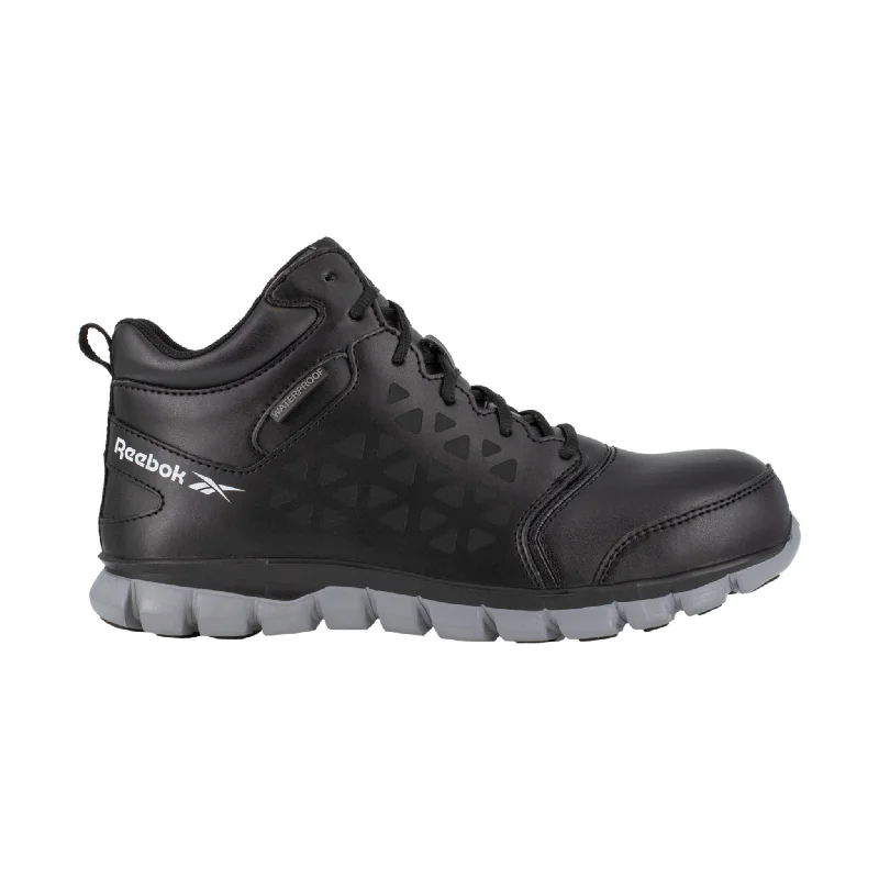 Bold Fashion Footwear Reebok Work Women's Sublite Cushion Athletic Hightop Composite Toe Waterproof Hiker Work Shoes - Black Bold Fashion Footwear Reebok Work Women's Sublite Cushion Athletic Hightop Composite Toe Waterproof Hiker Work Shoes - Black