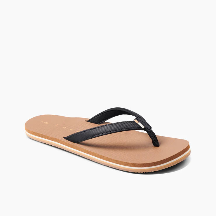 Sophisticated Fashion Reef Solana Black Tan Women's Sandal