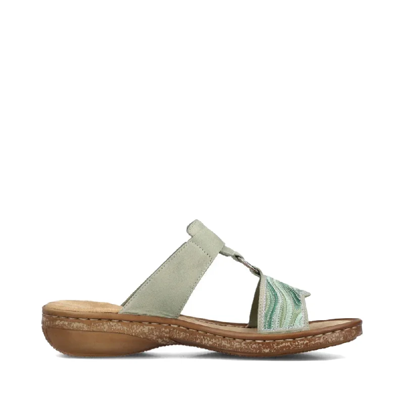 Mega Sales Rieker Women's Regina 29 Slide Sandal in Pistazie Mint