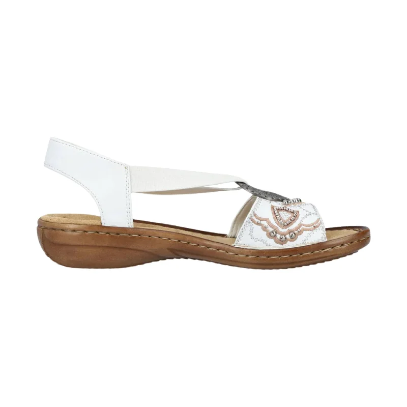 Latest Fashion Rieker Women's Regina Sandal - White