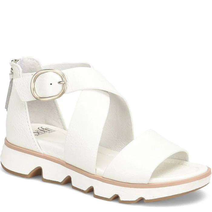 Stylish Statements Sofft Mackenna White Women's Sandal