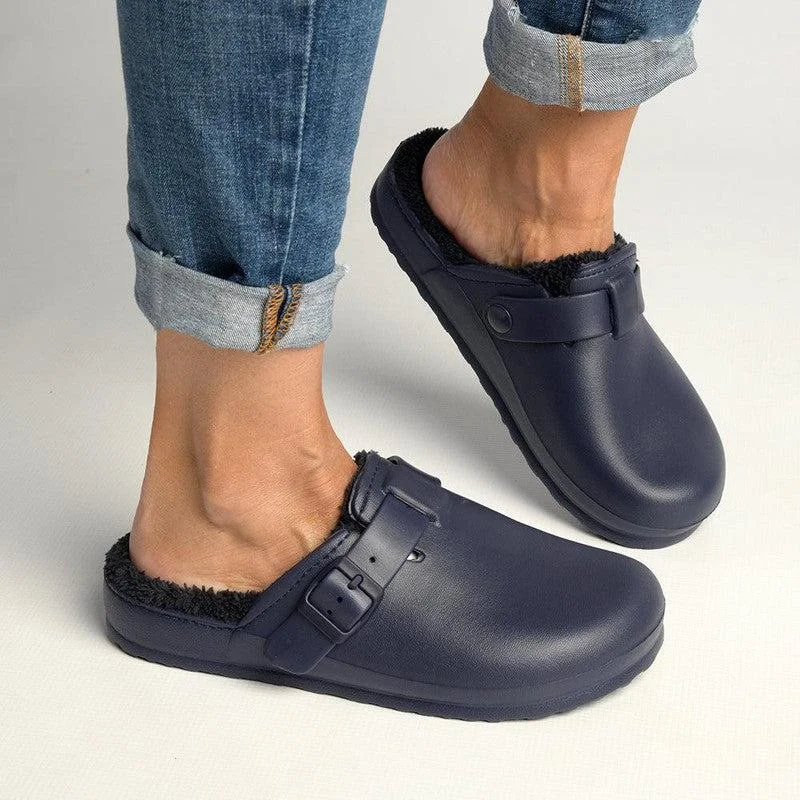 Soft Style by Hush Puppy Desi Fur Slip On - Navy