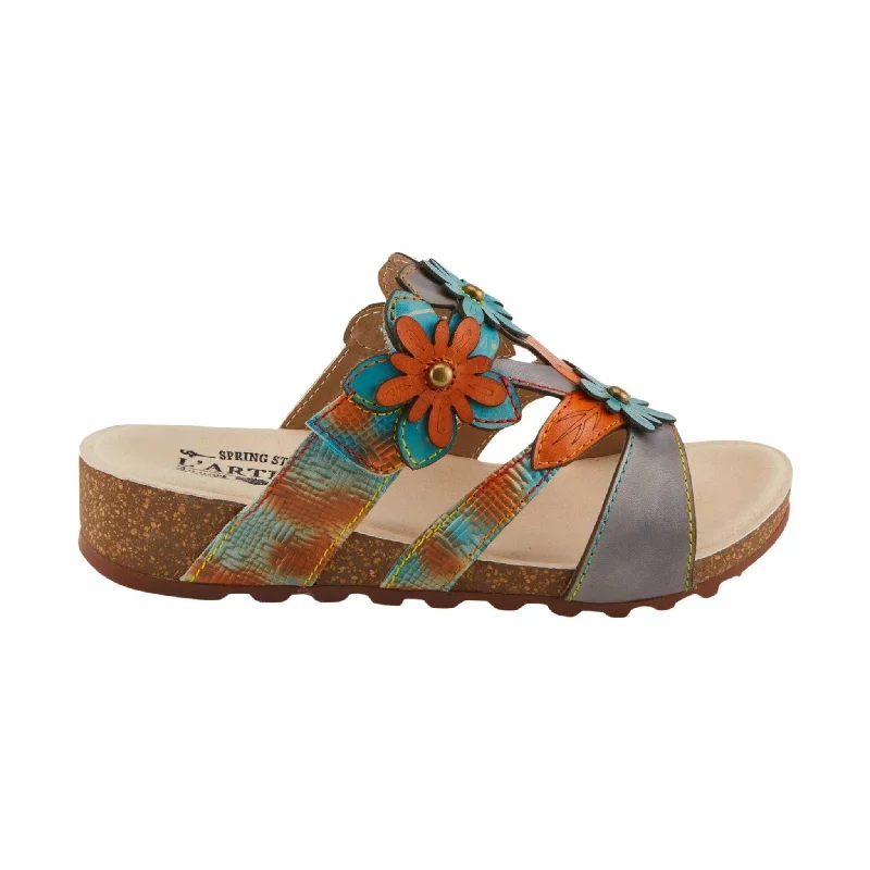 Trendy Pulse Spring Step L'artiste Women's Lavonda Sandals - Grey Multi