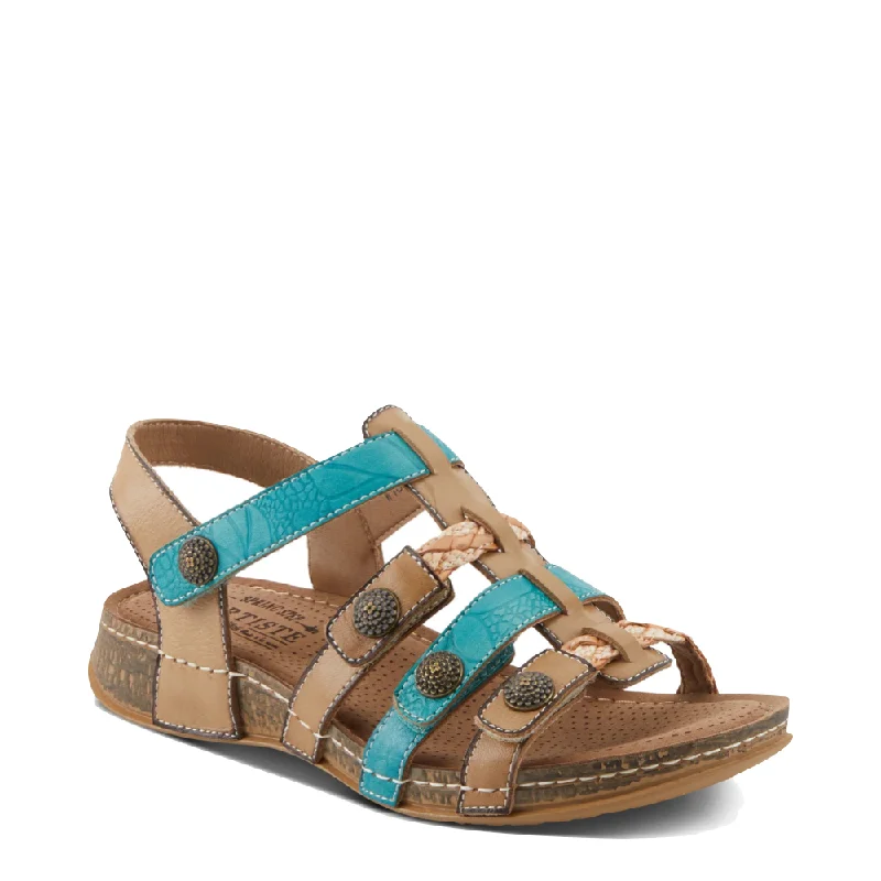Must Haves Spring Step Women's Delila Sandal in Beige Multi