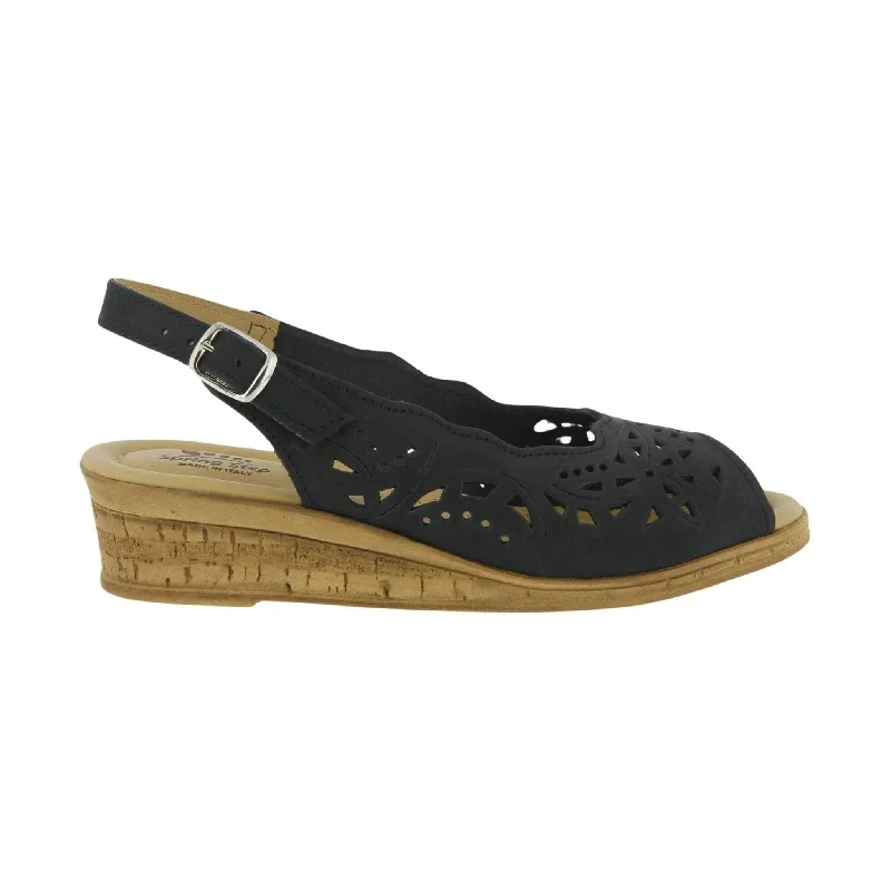 Final Sale Spring Step Women's Orella Sandals - Black Nubuck