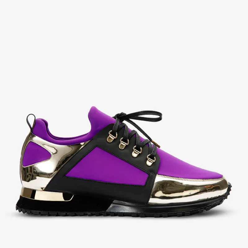 Modern Urban Slip-Ons The Emir Purple Leather Women Sneaker Limited Edition