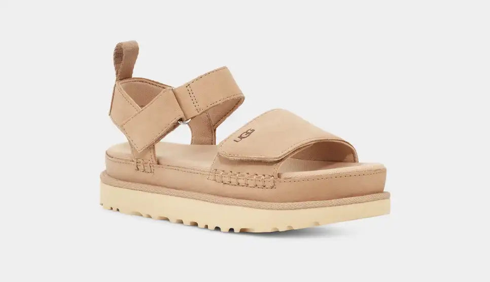 Comfortable Casual Shoes UGG Goldenstar Platform Sandal Driftwood Women's