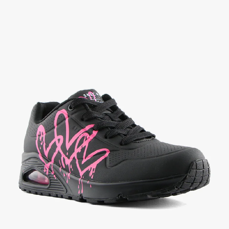 Trendy Footwear Sale UNO-DRIPPING IN LOVE BLACK/PINK