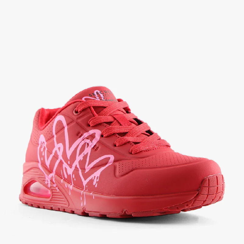 Designer Shoes Clearance UNO-DRIPPING IN LOVE RED/PINK