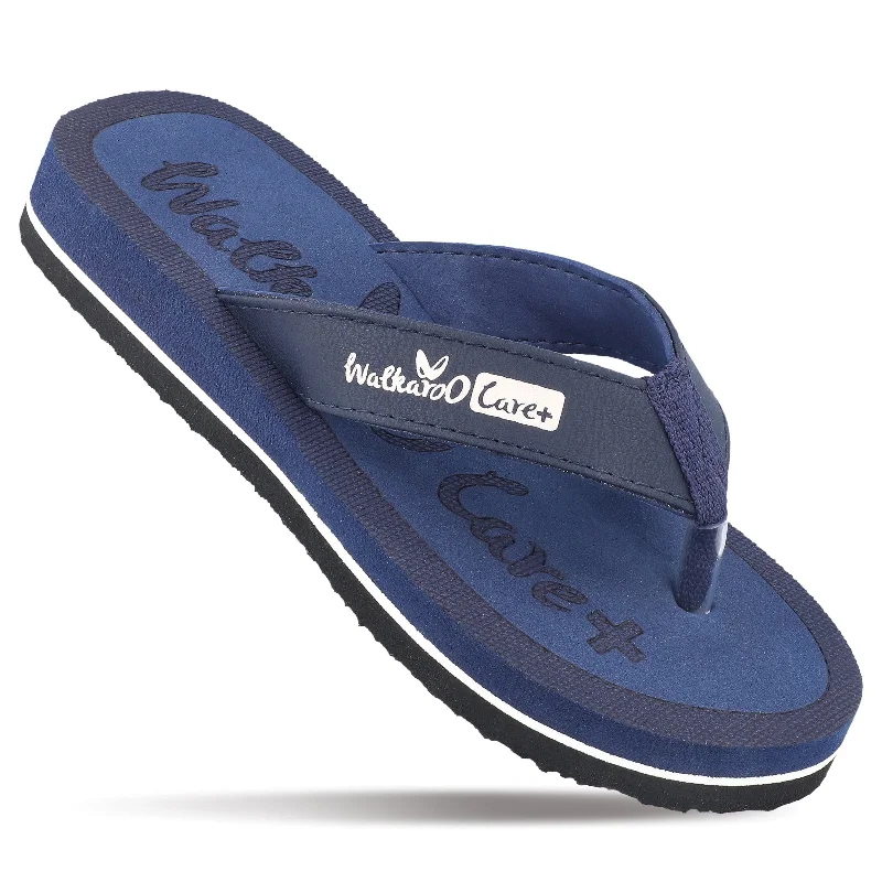 Modern Fashion Loafers Women's Printed Care Plus Flip-Flop  - WH3956 Blue
