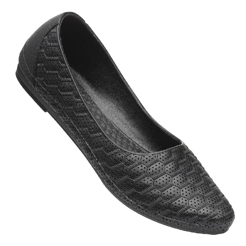 Flash Sales This Week Walkaroo Go Womens Melange Belly Shoes - 12801 Black
