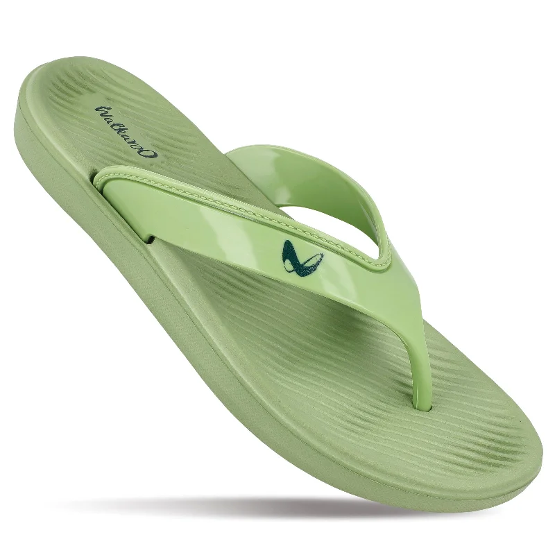 High-End Casual Shoes Walkaroo Womens Flip Flop  - WC4292 Olive