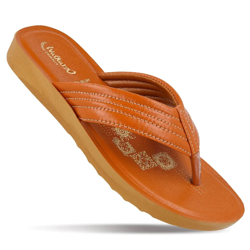 Sustainable Footwear Sale Walkaroo Womens Sandal  - WL7138 Tan