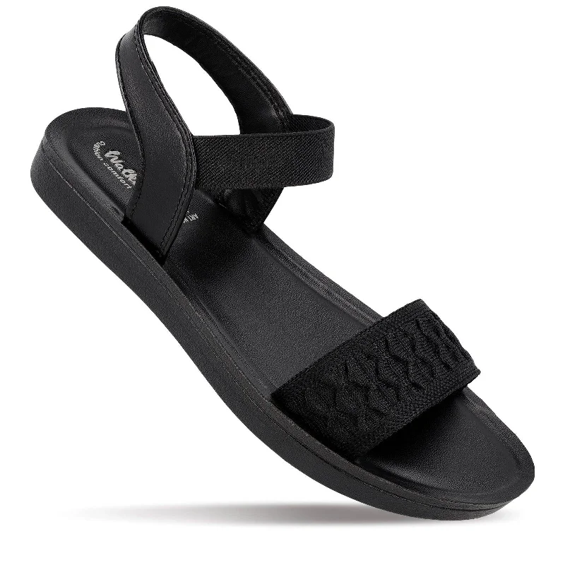 Exclusive Sale Walkaroo Womens Sandal  - WL7820 Black