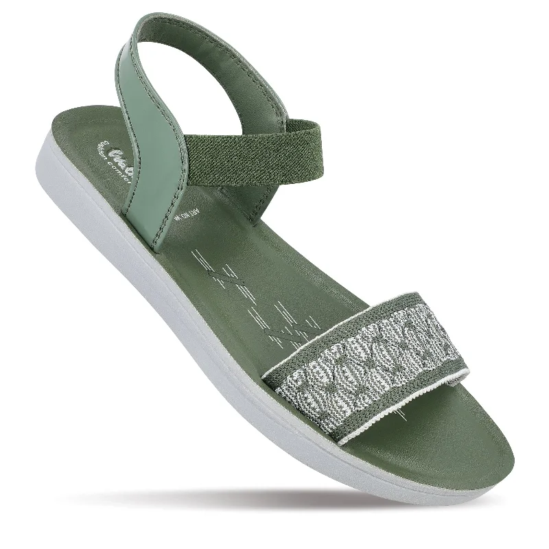 Comfortable Flats Walkaroo Womens Sandal  - WL7820 Mint