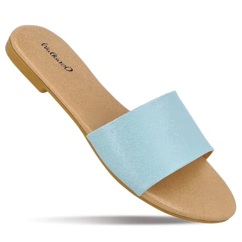 Trendy Street Style Walkaroo Womens Fancy Hand Made Footwear  - WP97017 Blue