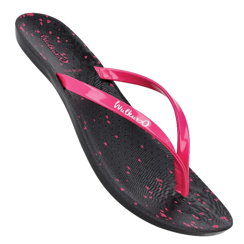 Unleash Your Fashion Women's Daily Wear Sandals  - BX2257 Black Pink