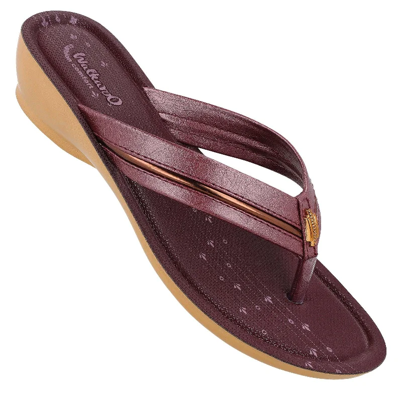 Style Upgrade Women's Daily Wear Sandal  - WL7113 Brown Fig
