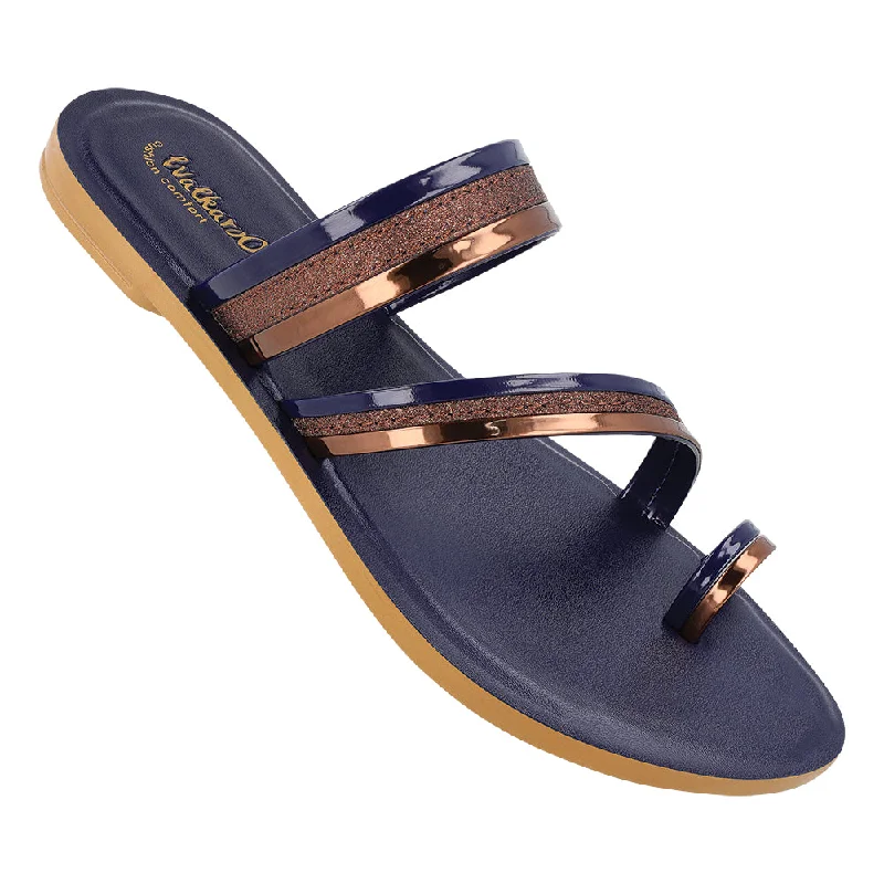 Fashion Forward Women's Daily Wear Sandal  - WL7515 Navy Blue