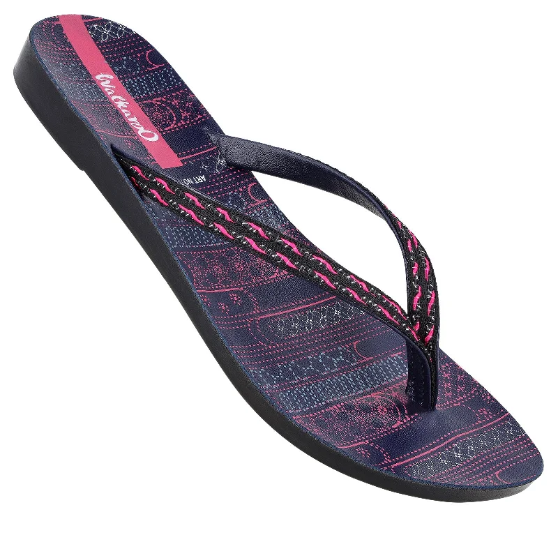 Fashion Frontiers Women's Daily Wear Sandals  - BX2137 Blue Pink