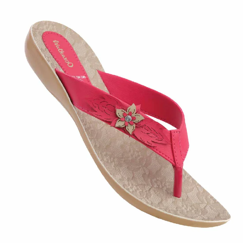 Durable Fashion Picks Women's Daily Wear Sandals  - W106 Pink