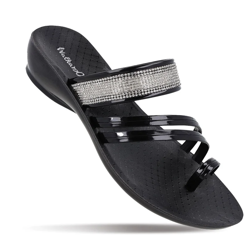 Comfortable Fashion Shoes Women's Daily Wear Sandals  - WL7496 Black